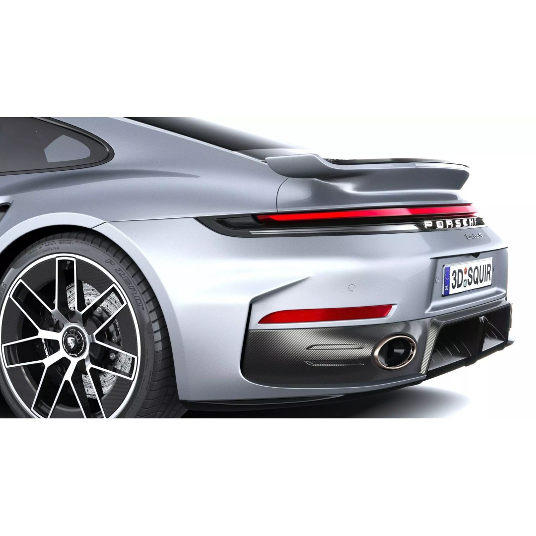 Porsche 911 Turbo S Coupe 3D Model – High Poly, Game-Ready, FBX - View 8