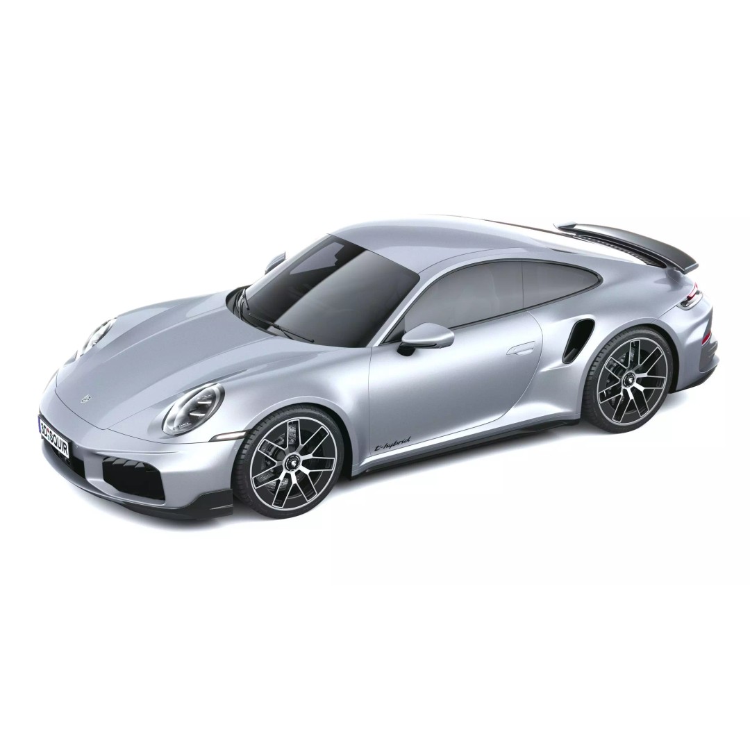 Porsche 911 Turbo S Coupe 3D Model – High Poly, Game-Ready, FBX - View 9