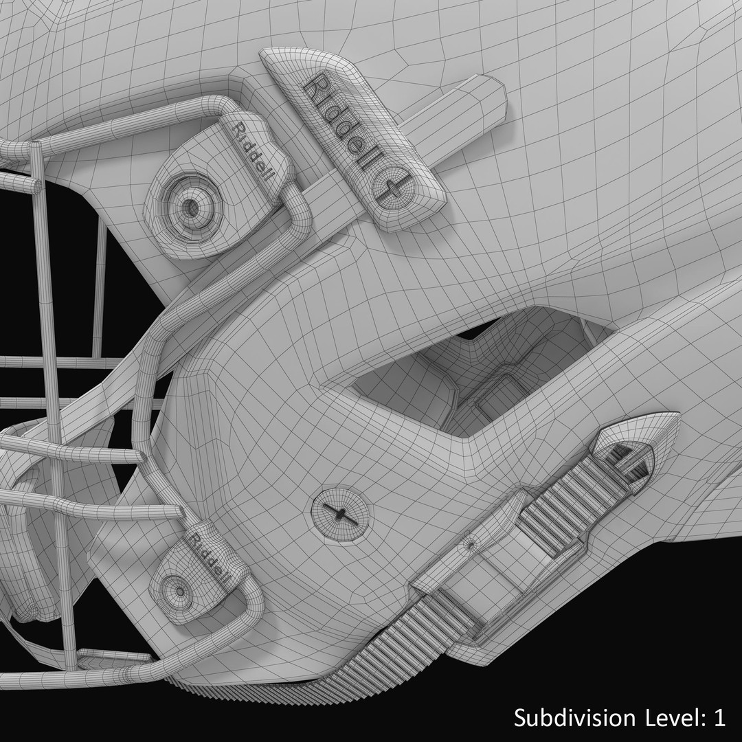 Riddel Speedflex Helmet 3D Model – Low Poly Game Asset, FBX, PBR - View 22
