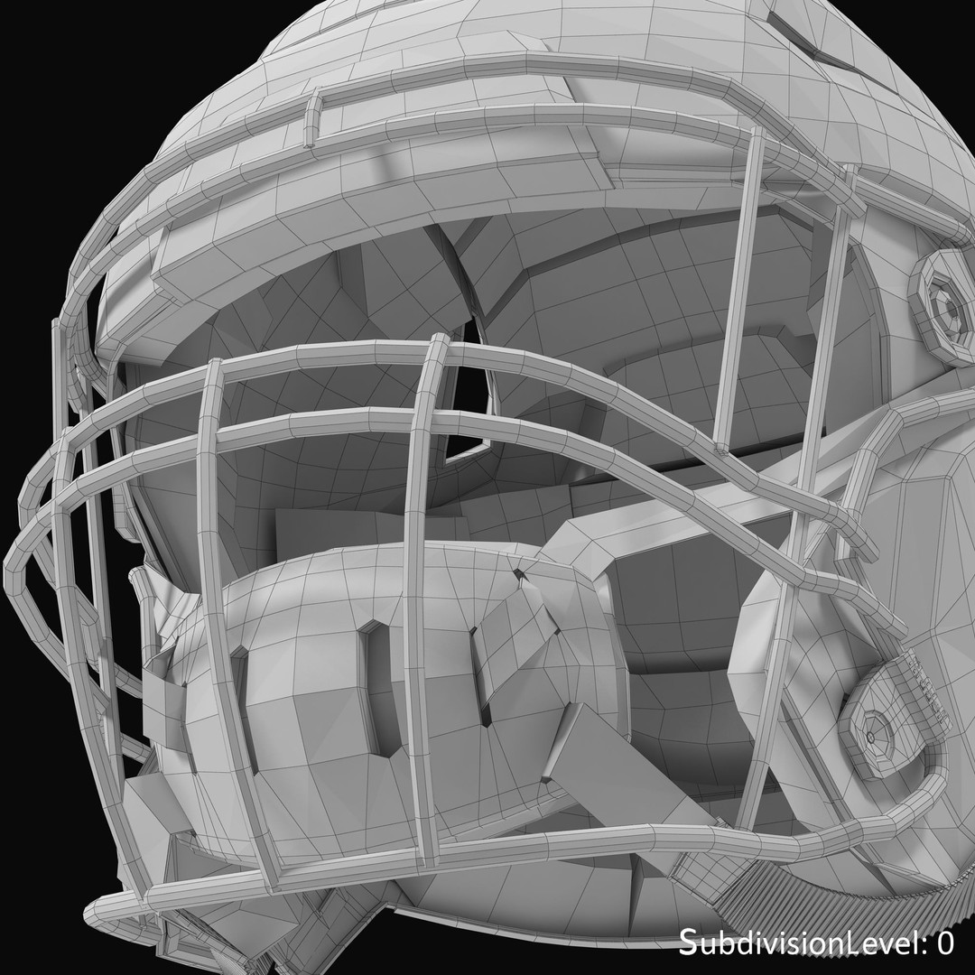 Riddel Speedflex Helmet 3D Model – Low Poly Game Asset, FBX, PBR - View 24
