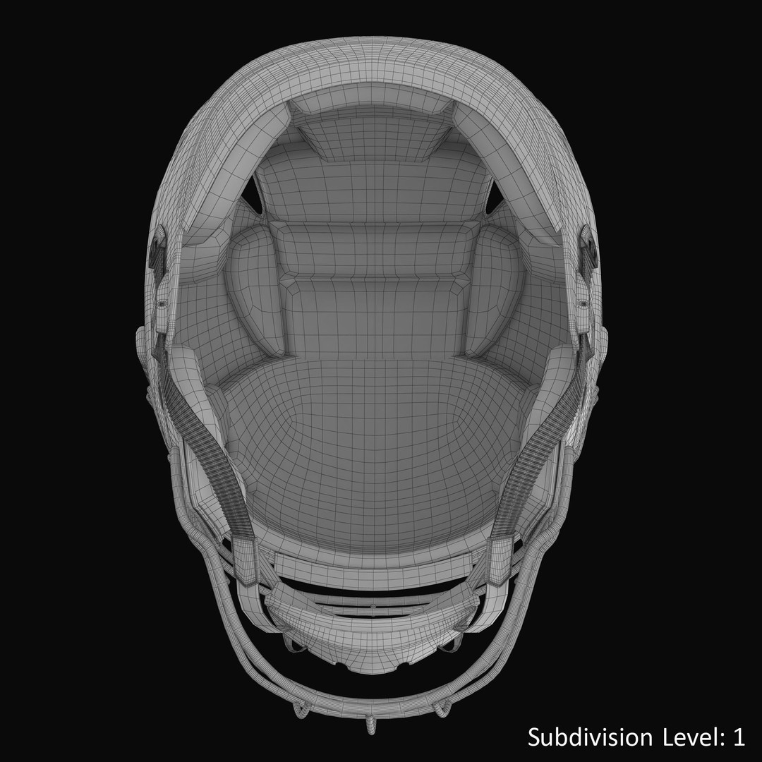 Riddel Speedflex Helmet 3D Model – Low Poly Game Asset, FBX, PBR - View 28