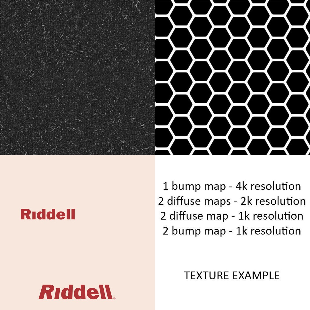 Riddel Speedflex Helmet 3D Model – Low Poly Game Asset, FBX, PBR - View 30