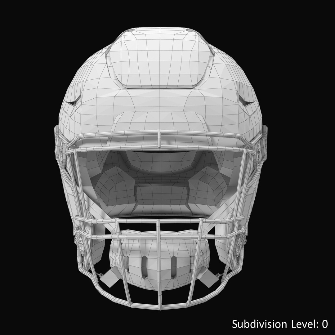 Riddel Speedflex Helmet 3D Model – Low Poly Game Asset, FBX, PBR - View 6