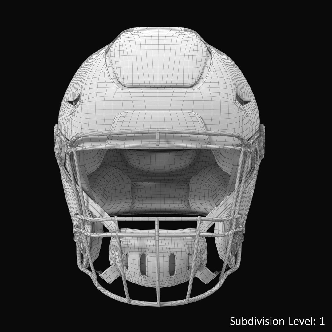 Riddel Speedflex Helmet 3D Model – Low Poly Game Asset, FBX, PBR - View 7