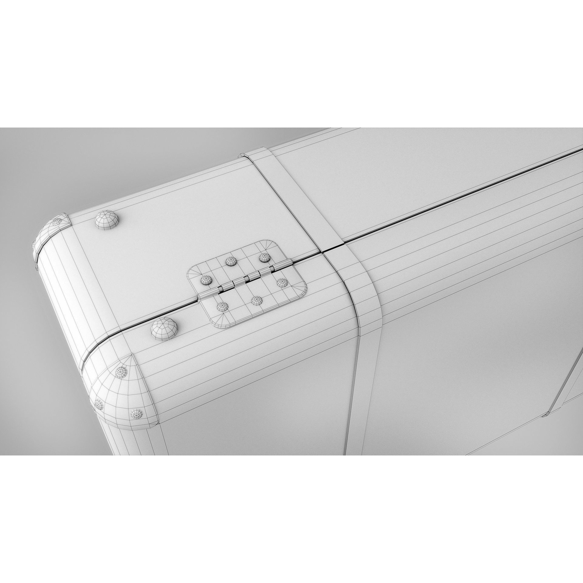 Vintage Suitcases - Low-Poly Game-Ready 3D Model - View 17