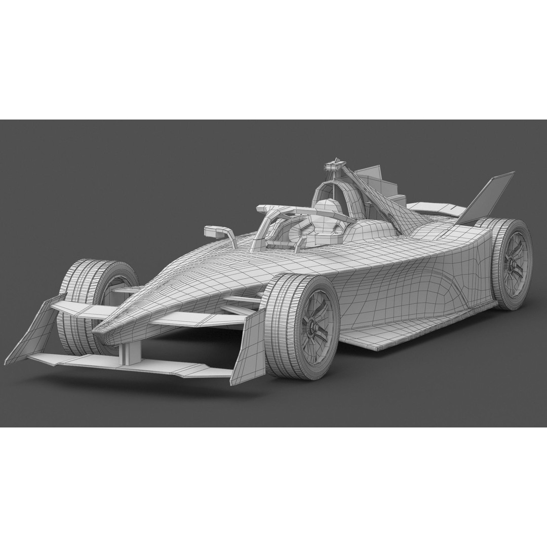NEOM McLaren Formula E 2024 3D Model – PBR Racing Car, FBX, OBJ - View 11