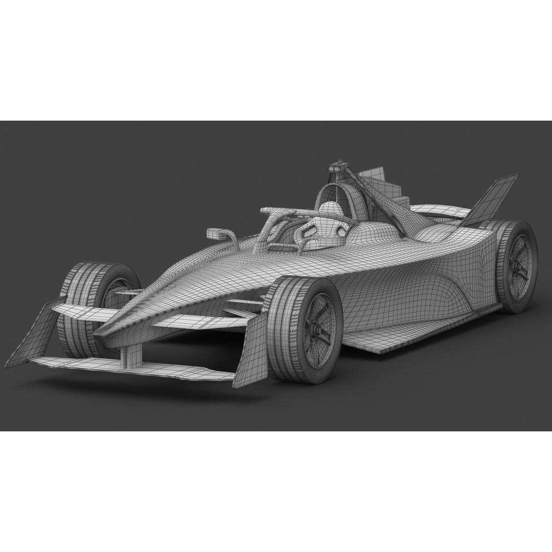 NEOM McLaren Formula E 2024 3D Model – PBR Racing Car, FBX, OBJ - View 12