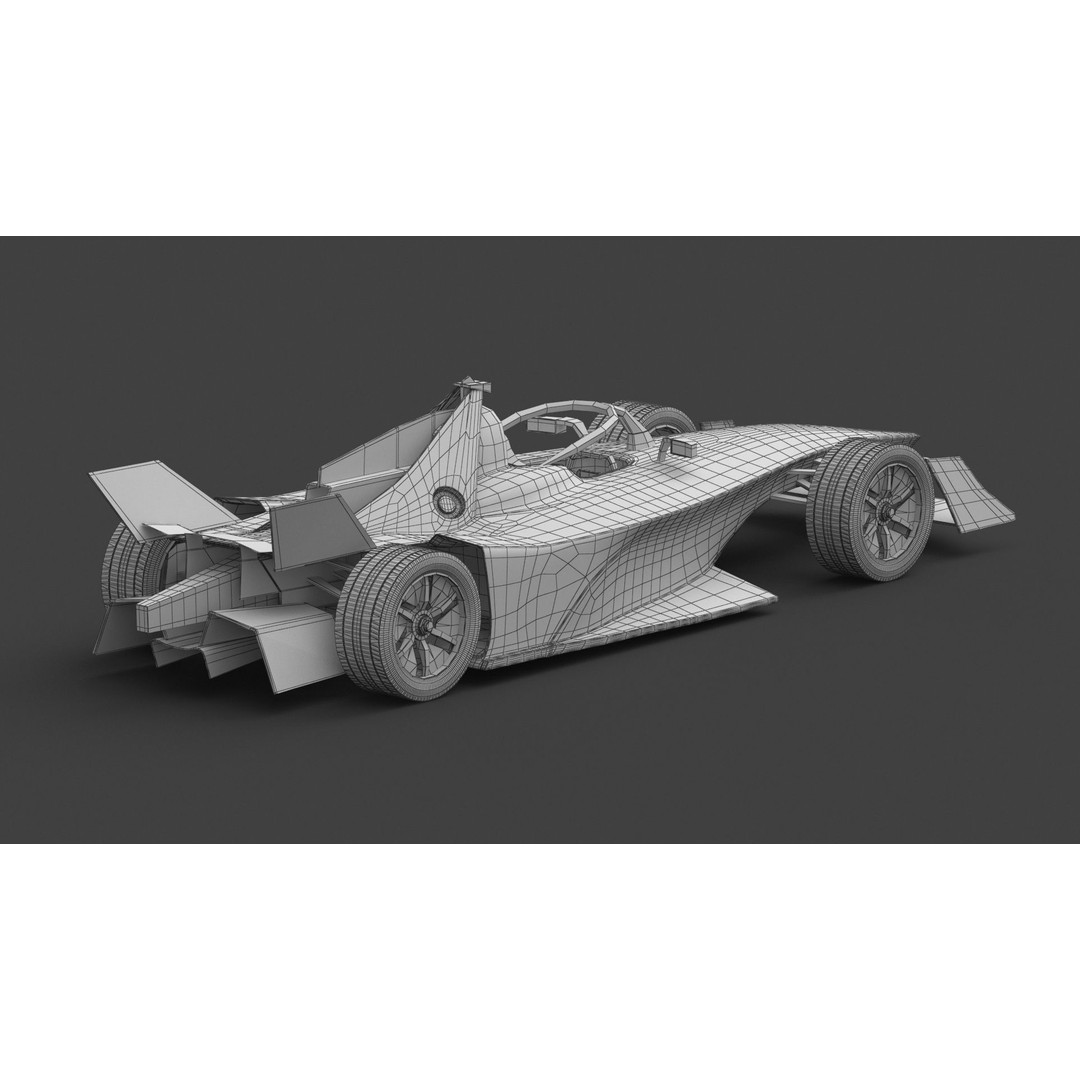 NEOM McLaren Formula E 2024 3D Model – PBR Racing Car, FBX, OBJ - View 13
