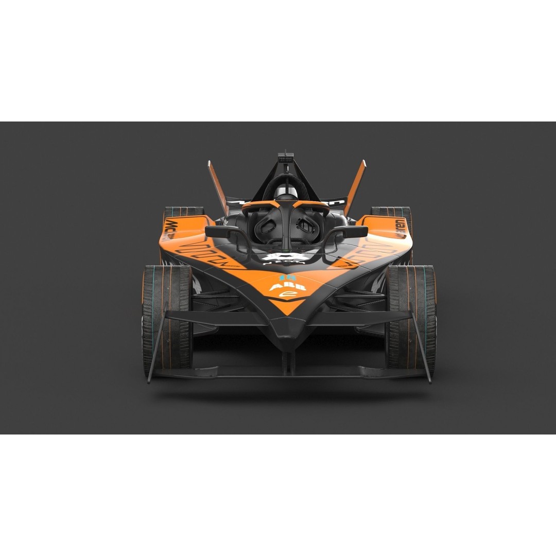 NEOM McLaren Formula E 2024 3D Model – PBR Racing Car, FBX, OBJ - View 9