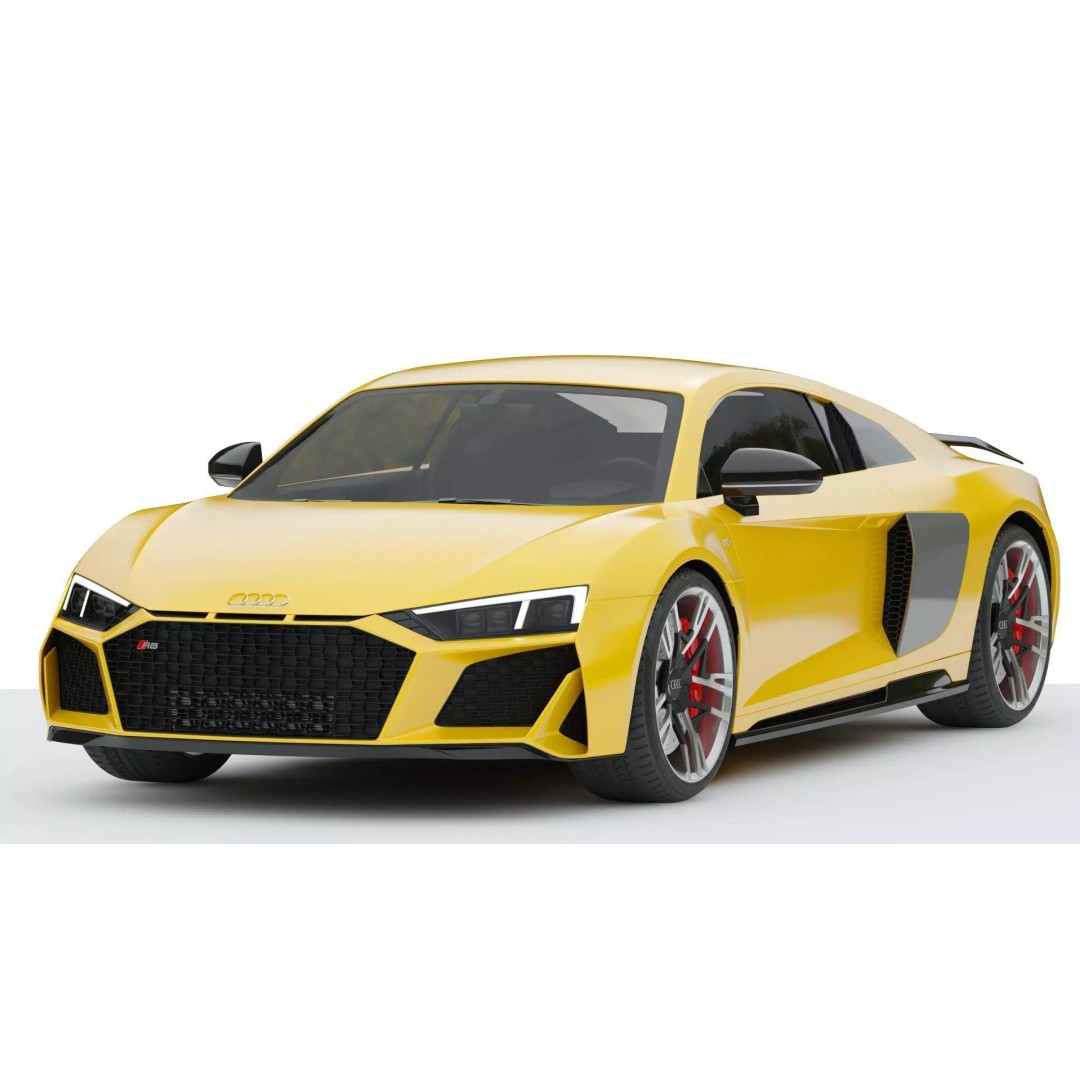 Audi R8 2019 3D Model – High Poly Sport Car, PBR Textures, FBX - View 2