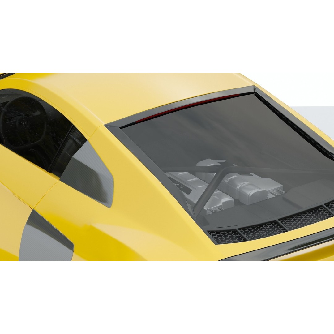 Audi R8 2019 3D Model – High Poly Sport Car, PBR Textures, FBX - View 7