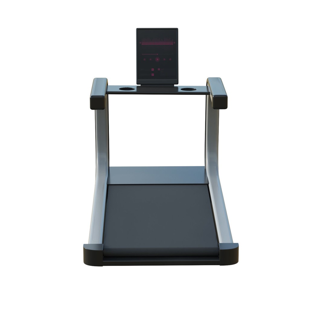 Treadmill 3D Model – Low Poly Game Ready Asset, FBX, OBJ - View 10