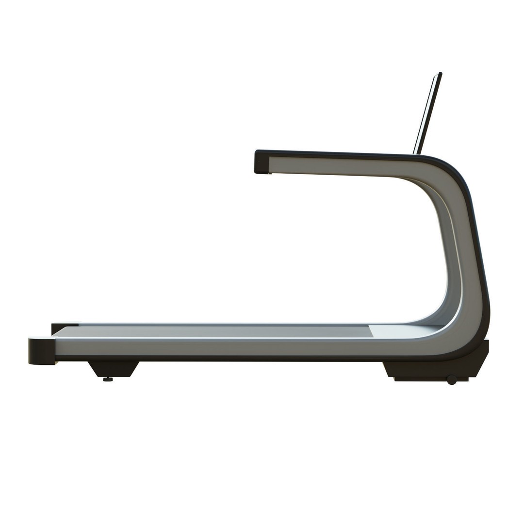 Treadmill 3D Model – Low Poly Game Ready Asset, FBX, OBJ - View 12