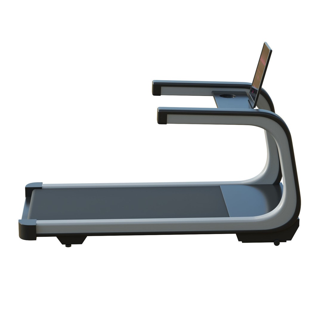 Treadmill 3D Model – Low Poly Game Ready Asset, FBX, OBJ - View 4