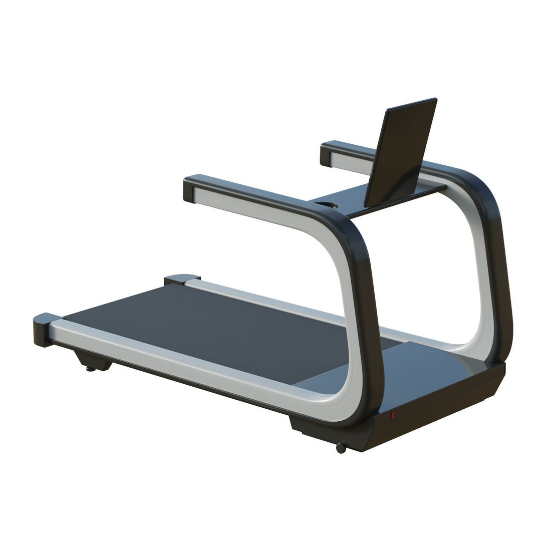 Treadmill 3D Model – Low Poly Game Ready Asset, FBX, OBJ - View 5