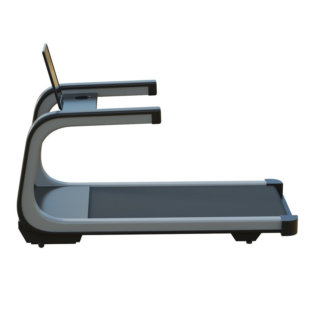 Treadmill 3D Model – Low Poly Game Ready Asset, FBX, OBJ - View 8