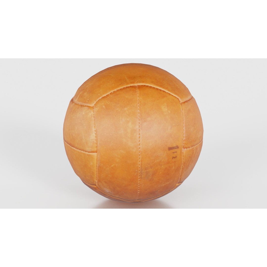 Leather Soccer Ball 3D Model – Low Poly Scanned Asset, FBX, Blender
