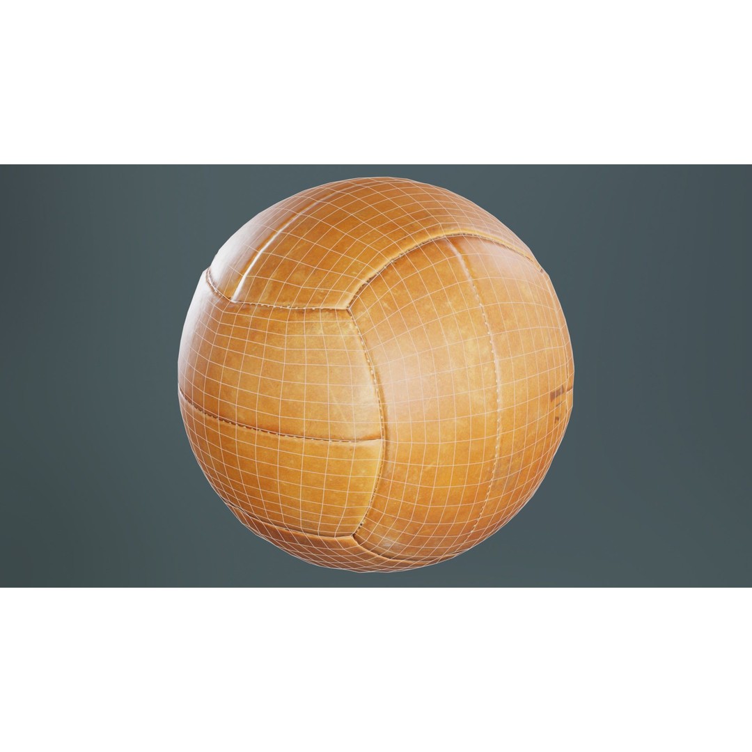 Leather Soccer Ball 3D Model – Low Poly Scanned Asset, FBX, Blender - View 11