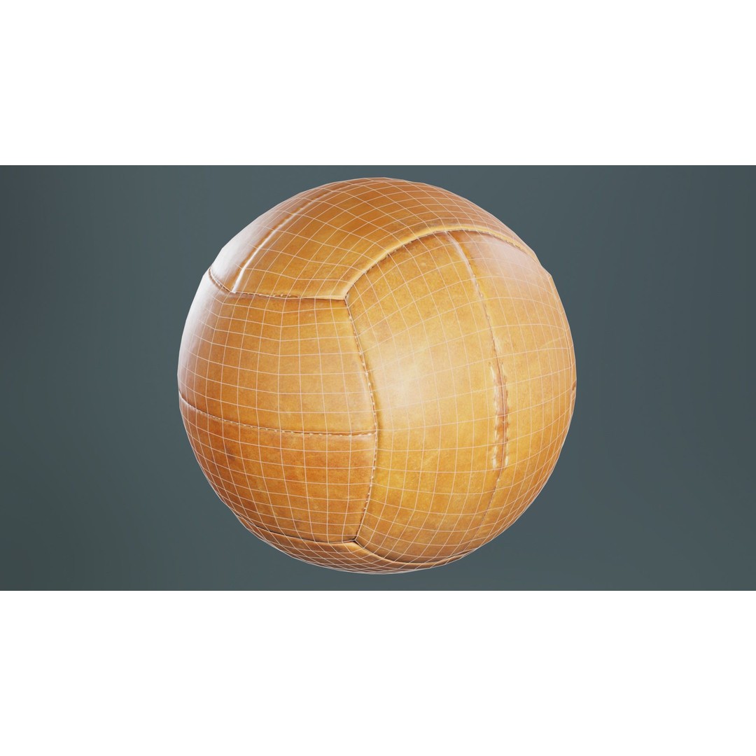 Leather Soccer Ball 3D Model – Low Poly Scanned Asset, FBX, Blender - View 12