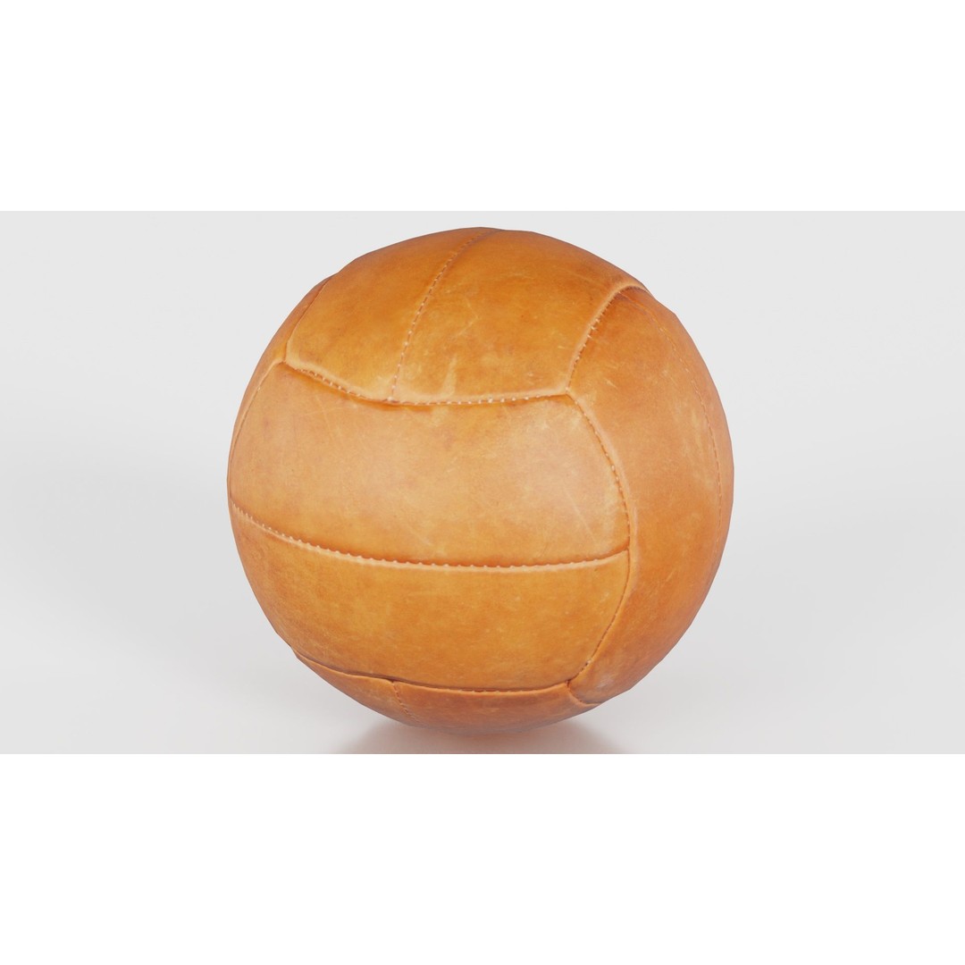 Leather Soccer Ball 3D Model – Low Poly Scanned Asset, FBX, Blender - View 18
