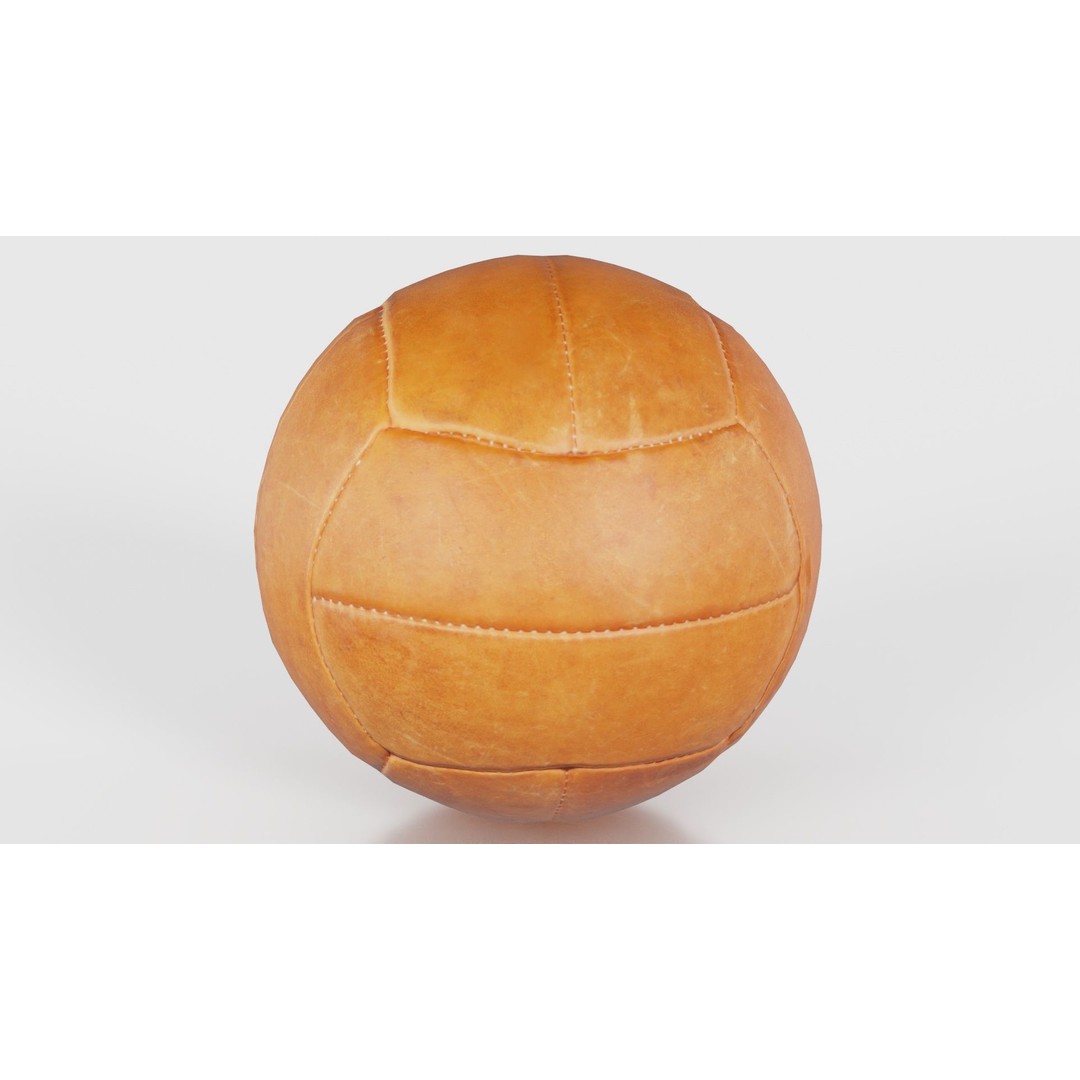 Leather Soccer Ball 3D Model – Low Poly Scanned Asset, FBX, Blender - View 19