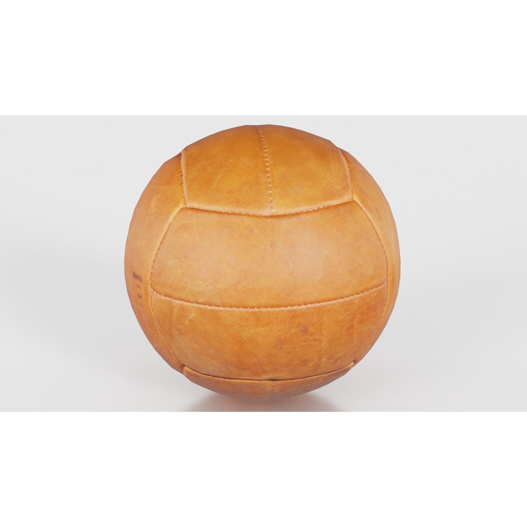 Leather Soccer Ball 3D Model – Low Poly Scanned Asset, FBX, Blender - View 25