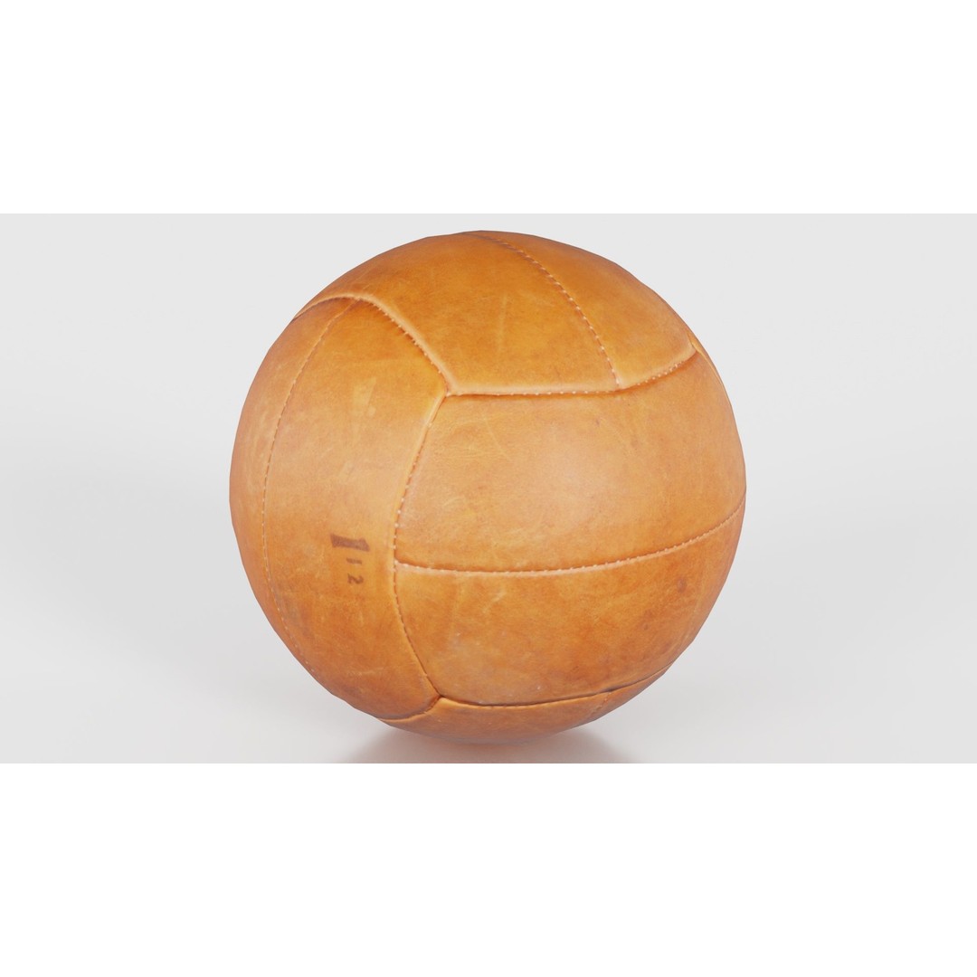 Leather Soccer Ball 3D Model – Low Poly Scanned Asset, FBX, Blender - View 26
