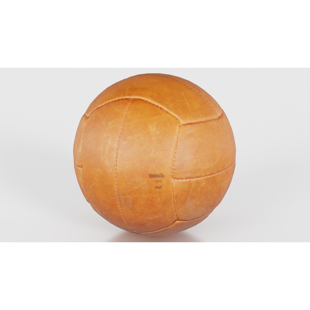 Leather Soccer Ball 3D Model – Low Poly Scanned Asset, FBX, Blender - View 27
