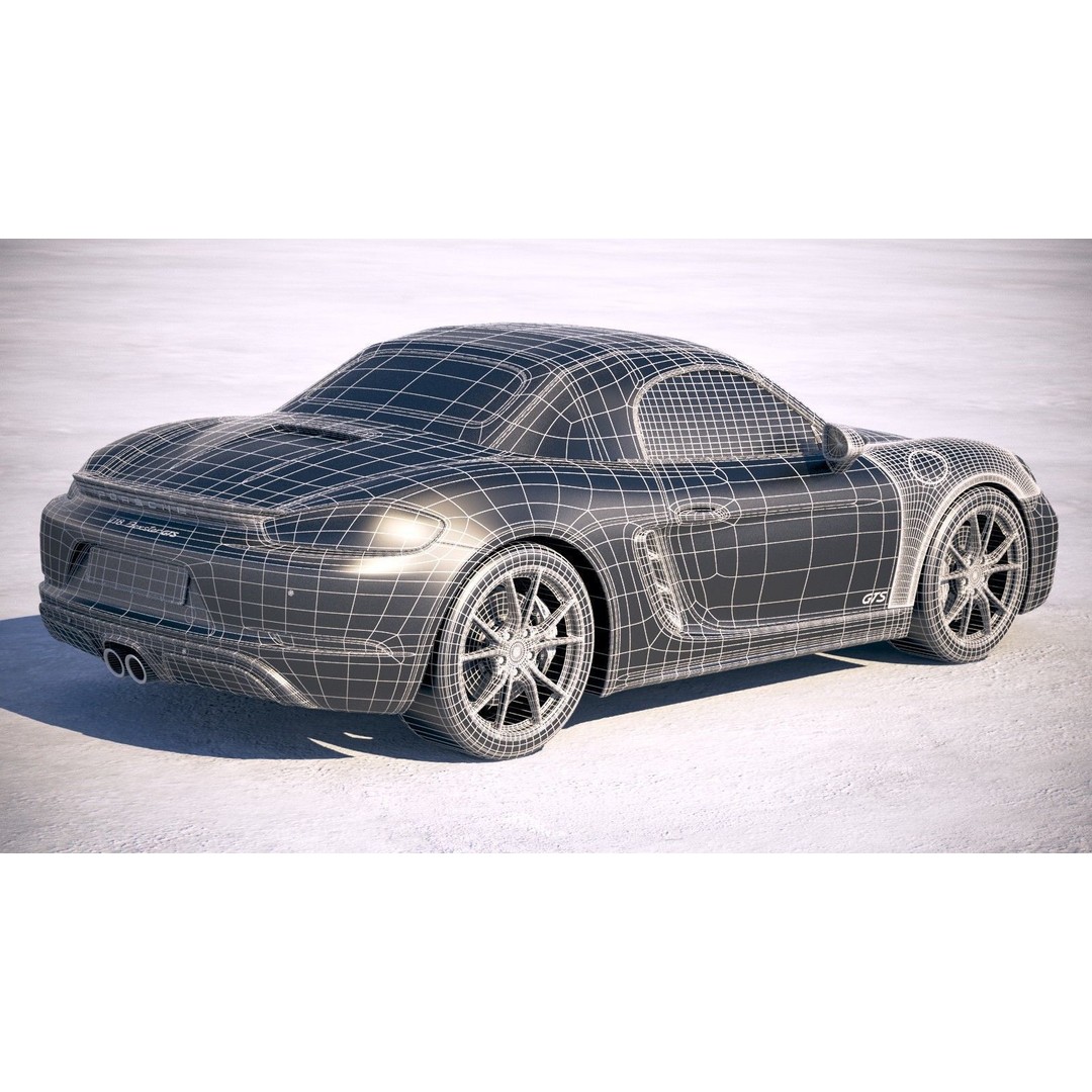 Porsche 718 Boxster GTS 2018 3D Model – High Poly Game Asset, FBX, OBJ
