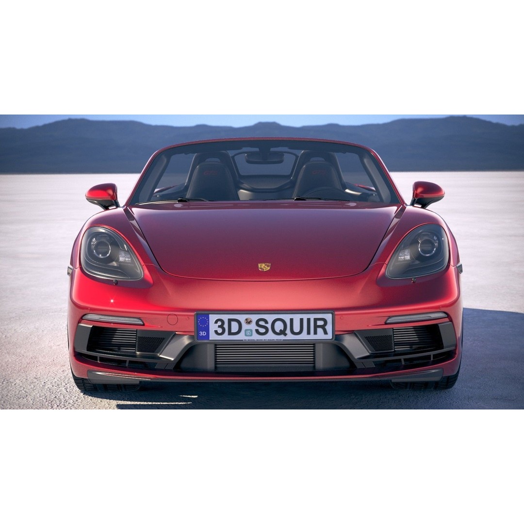 Porsche 718 Boxster GTS 2018 3D Model – High Poly Game Asset, FBX, OBJ - View 11