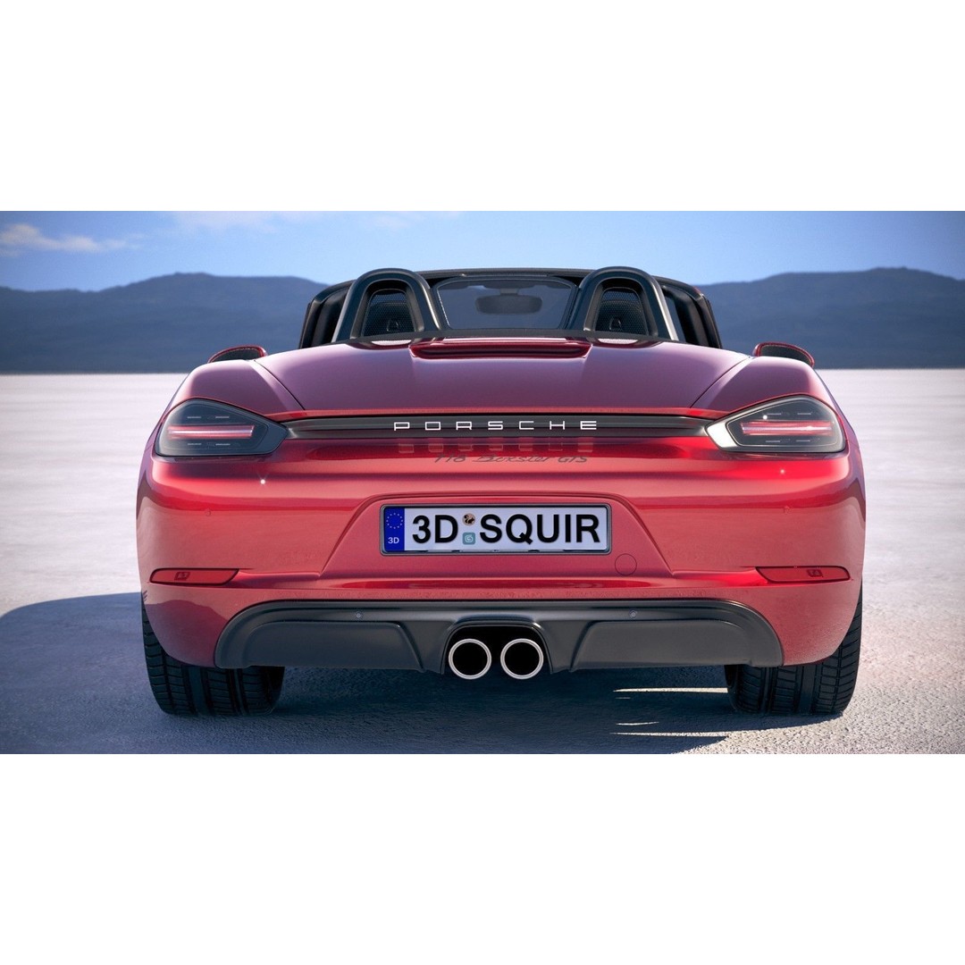 Porsche 718 Boxster GTS 2018 3D Model – High Poly Game Asset, FBX, OBJ - View 12