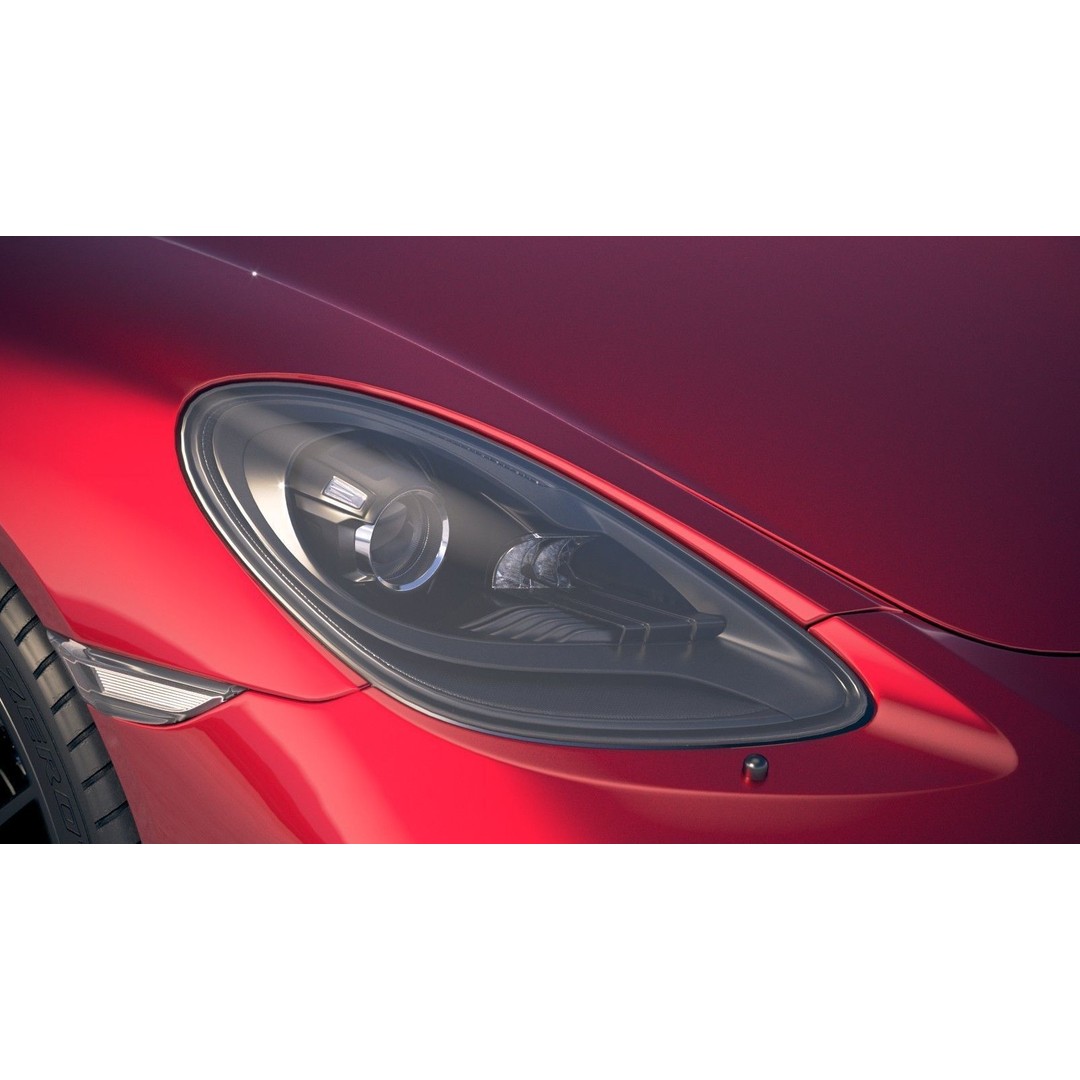 Porsche 718 Boxster GTS 2018 3D Model – High Poly Game Asset, FBX, OBJ - View 17
