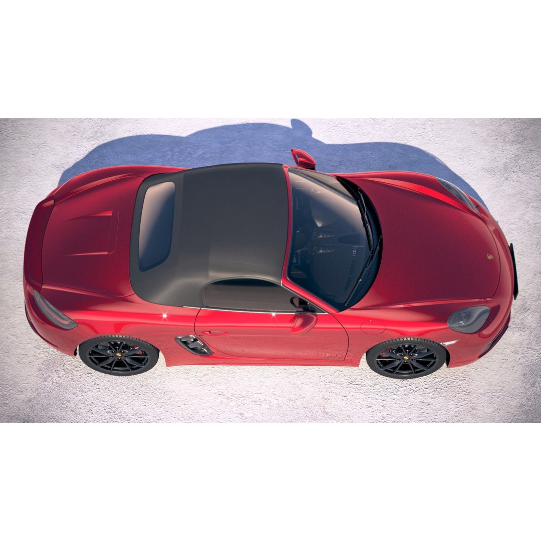 Porsche 718 Boxster GTS 2018 3D Model – High Poly Game Asset, FBX, OBJ - View 21