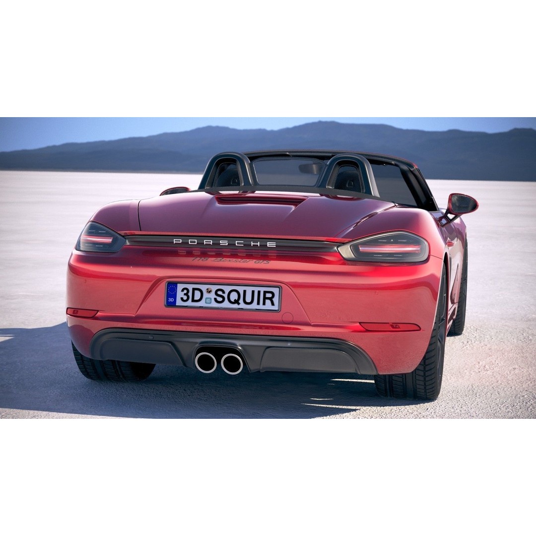 Porsche 718 Boxster GTS 2018 3D Model – High Poly Game Asset, FBX, OBJ - View 7
