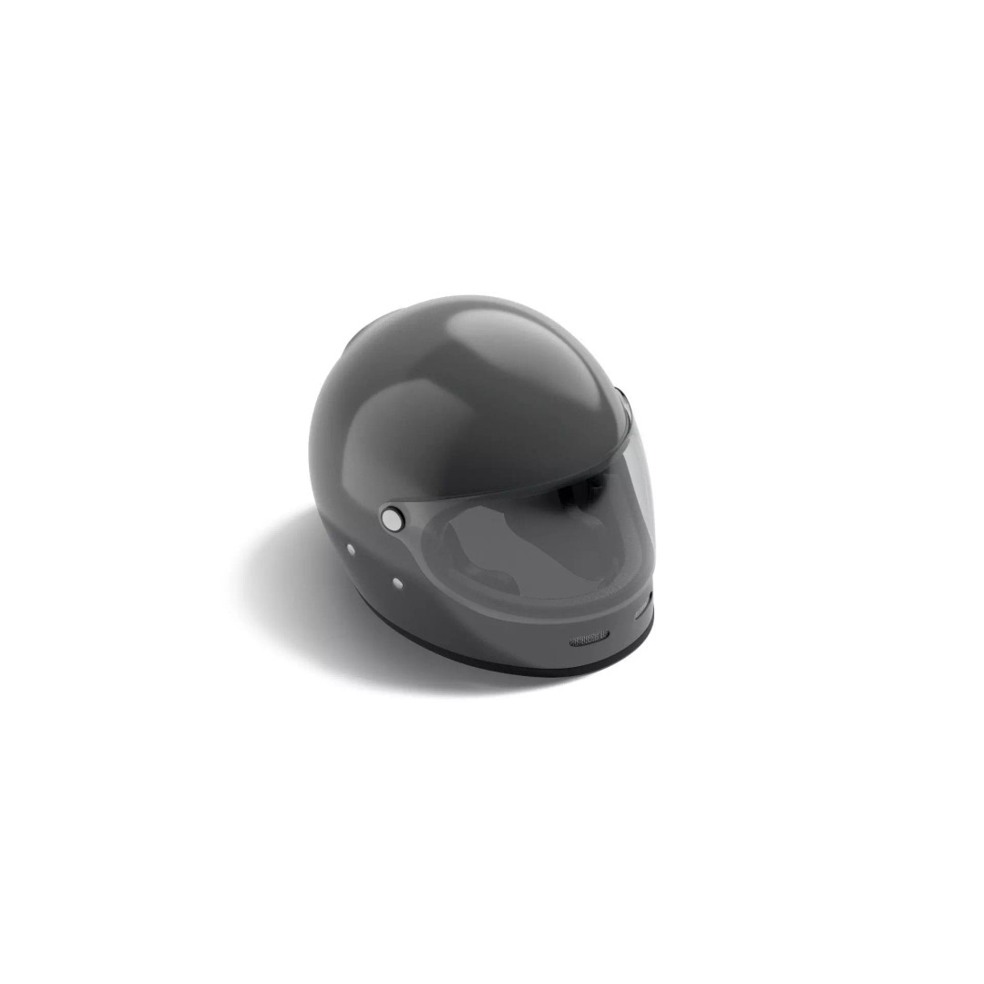 Black Racing Helmet 3D Model – PBR Rigged Design, FBX, OBJ - View 6