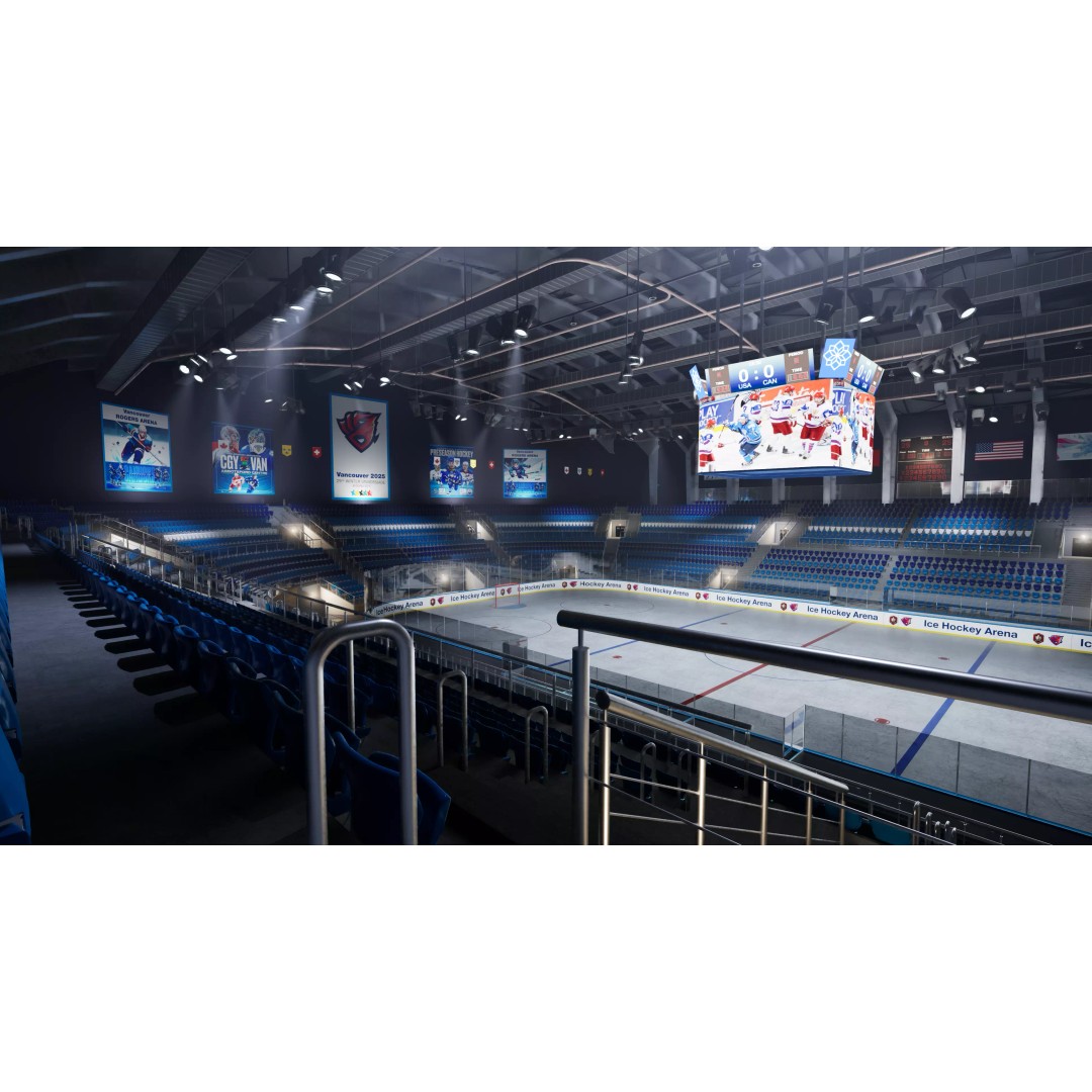 Ice Hockey Arena 3D Model – Modular Sports Venue with PBR Textures, FBX - View 13