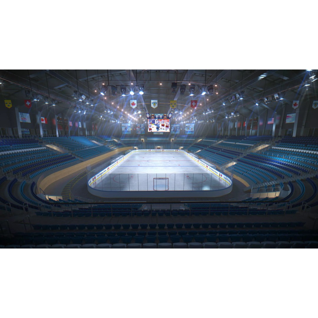 Ice Hockey Arena 3D Model – Modular Sports Venue with PBR Textures, FBX - View 22