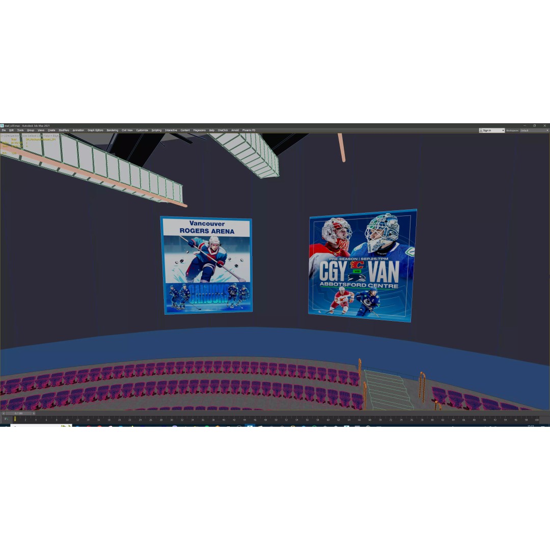 Ice Hockey Arena 3D Model – Modular Sports Venue with PBR Textures, FBX - View 25