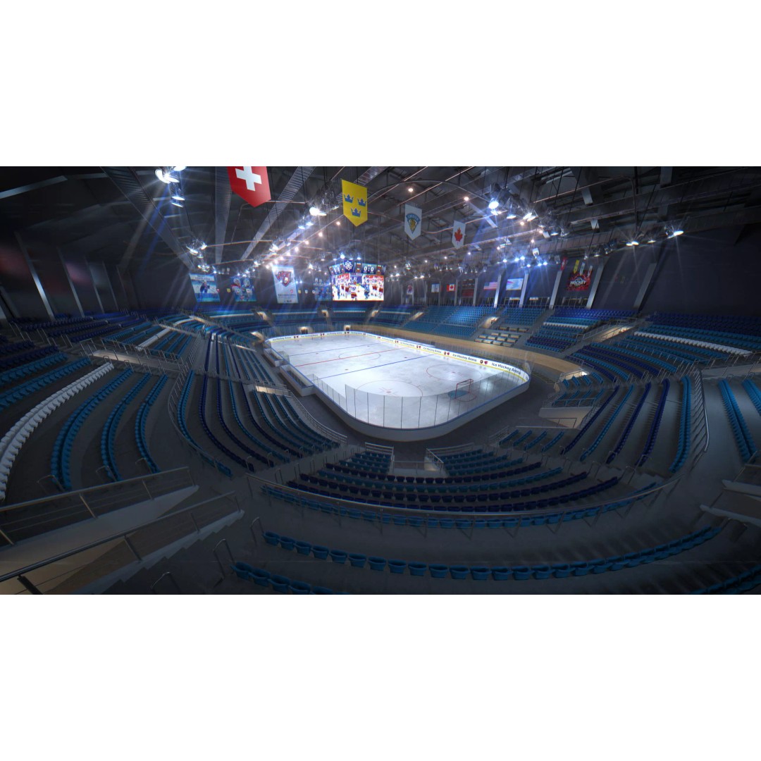 Ice Hockey Arena 3D Model – Modular Sports Venue with PBR Textures, FBX - View 28