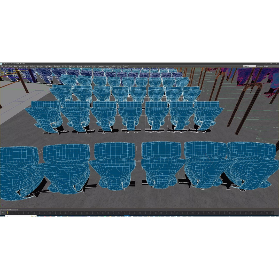 Ice Hockey Arena 3D Model – Modular Sports Venue with PBR Textures, FBX - View 31