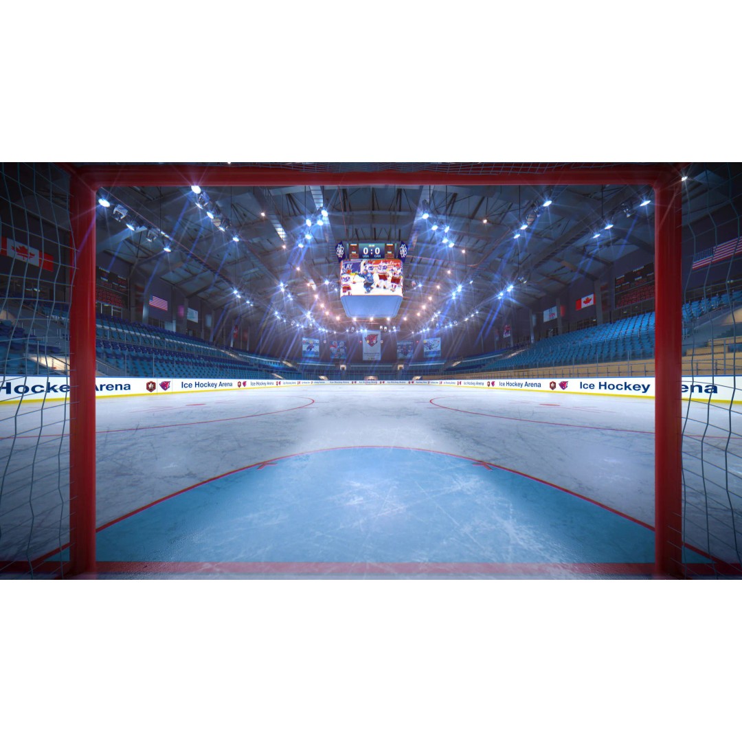 Ice Hockey Arena 3D Model – Modular Sports Venue with PBR Textures, FBX - View 33