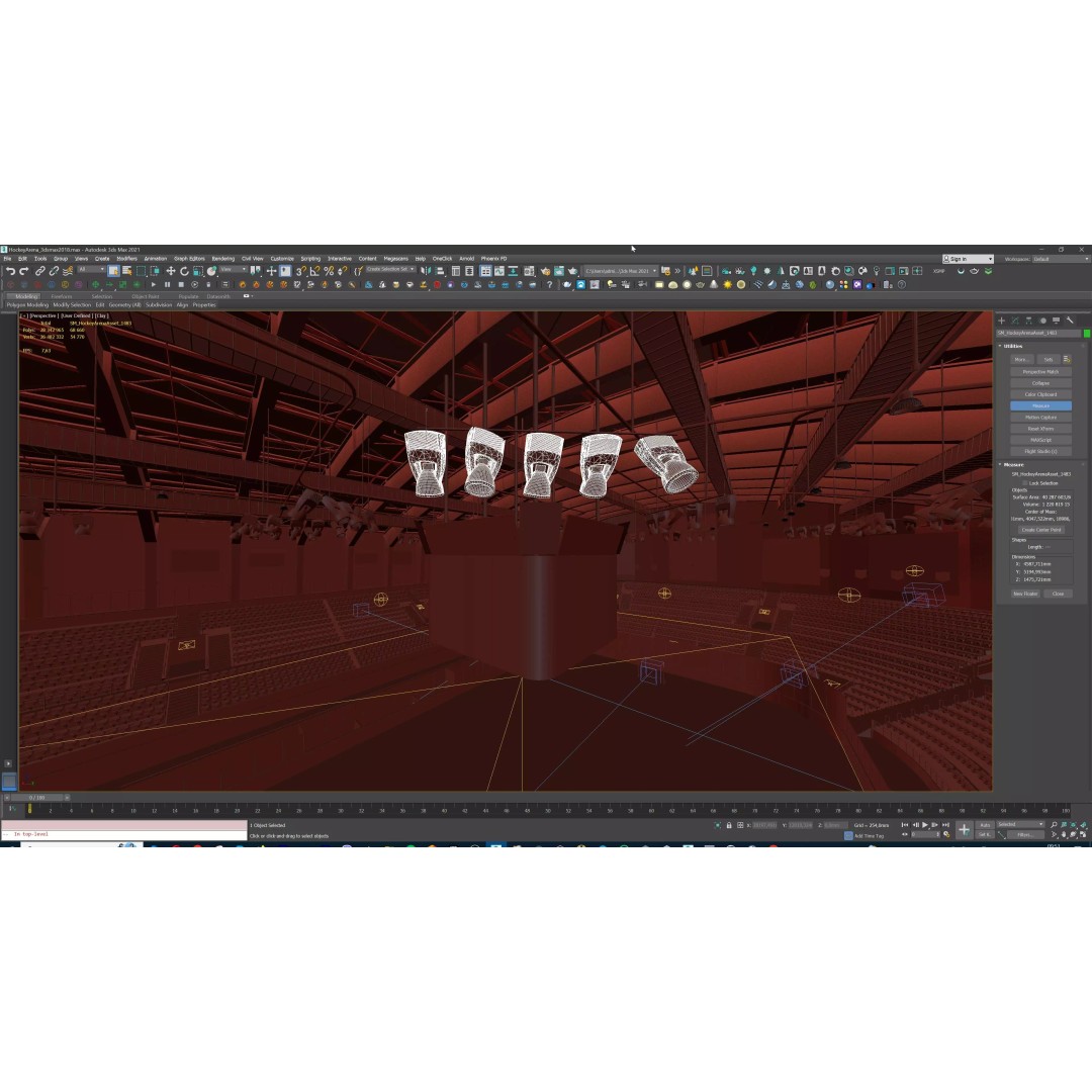 Ice Hockey Arena 3D Model – Modular Sports Venue with PBR Textures, FBX - View 41