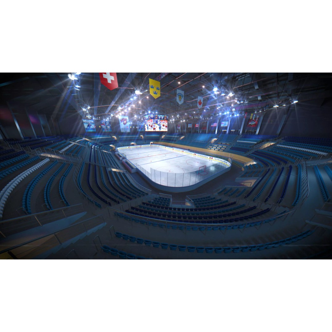 Ice Hockey Arena 3D Model – Modular Sports Venue with PBR Textures, FBX - View 5