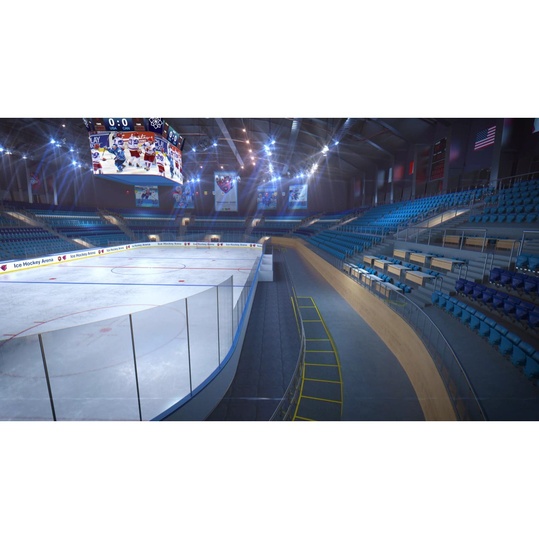 Ice Hockey Arena 3D Model – Modular Sports Venue with PBR Textures, FBX - View 6