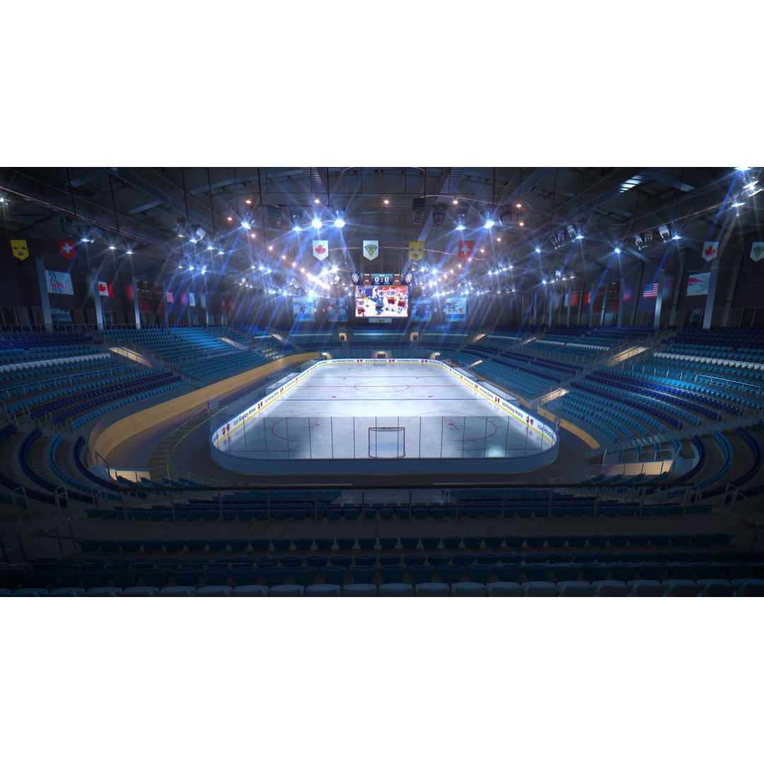 Ice Hockey Arena 3D Model – Modular Sports Venue with PBR Textures, FBX - View 8