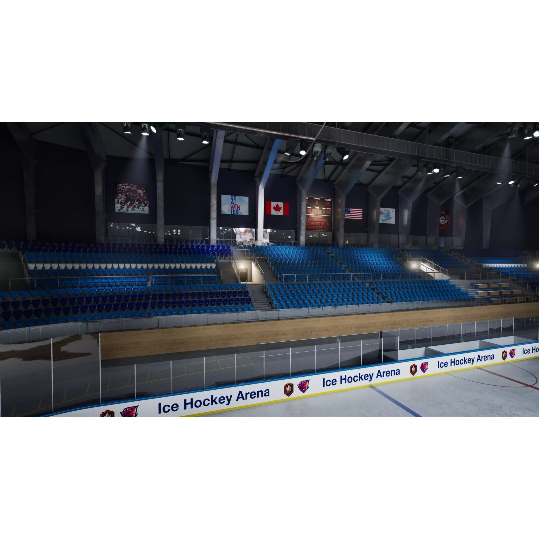 Ice Hockey Arena 3D Model – Modular Sports Venue with PBR Textures, FBX - View 9