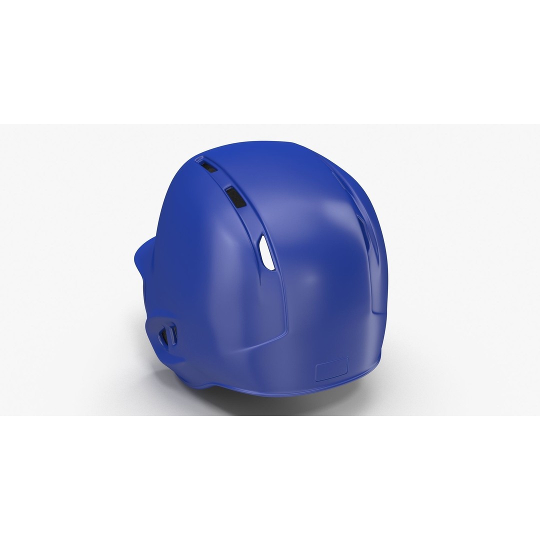 Baseball Helmet 3D Model – Low Poly LA Blue Game Asset, FBX - View 5