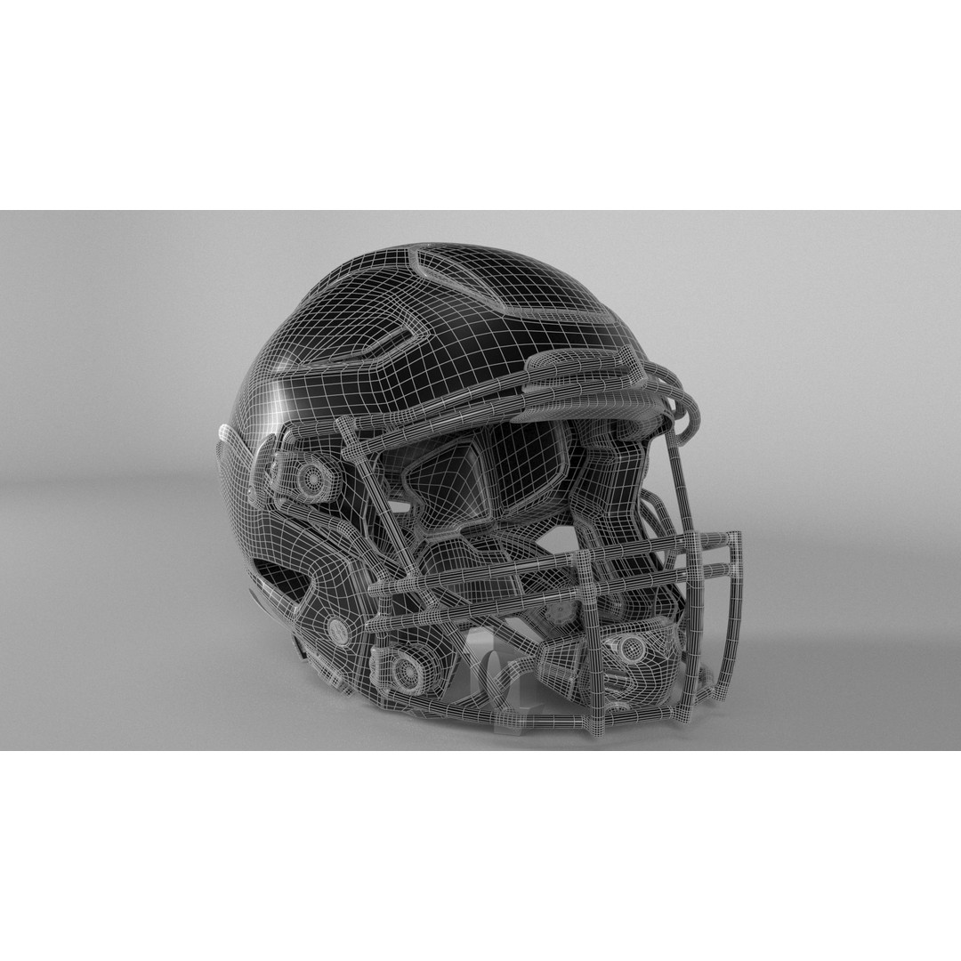New England Patriots Helmet 3D Model – PBR Game-Ready Asset, FBX, OBJ
