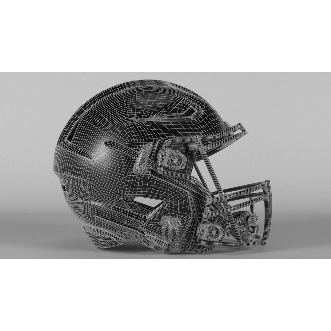 New England Patriots Helmet 3D Model – PBR Game-Ready Asset, FBX, OBJ - View 7