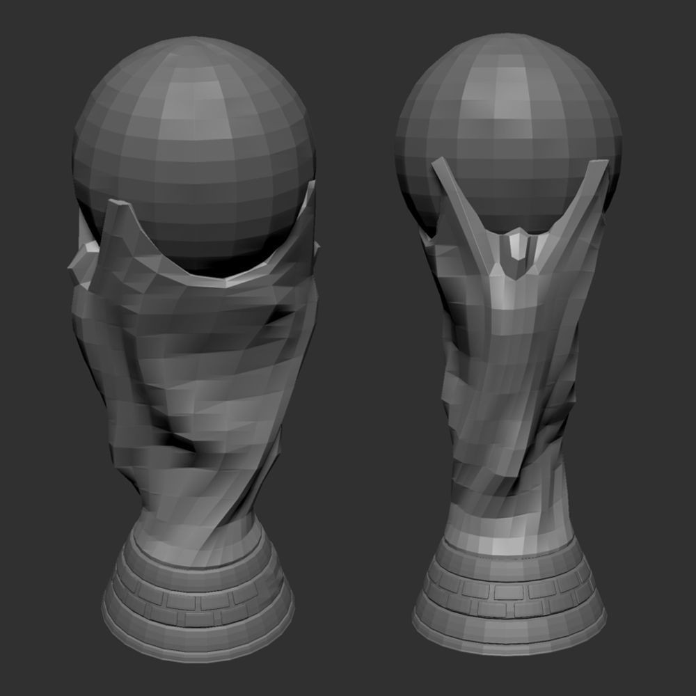 FIFA World Cup Trophy 3D Model – High Poly Game Asset, FBX, OBJ